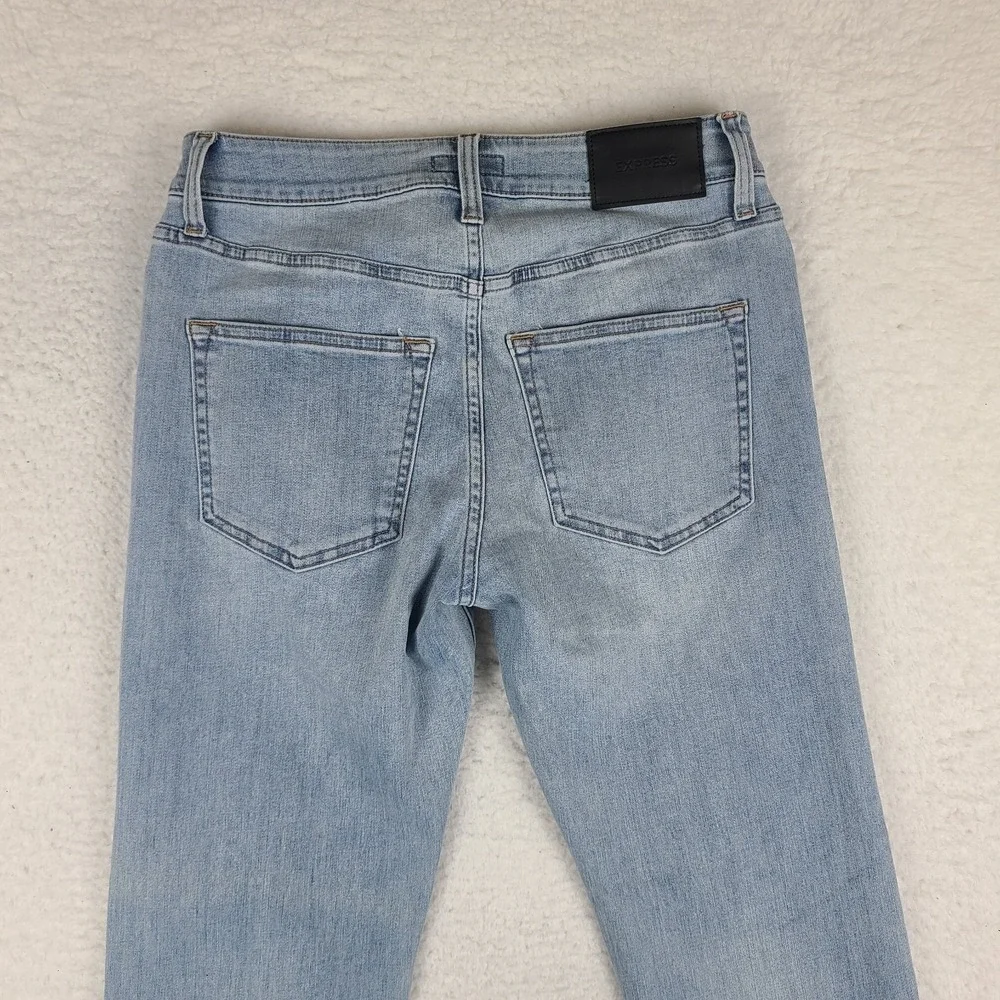 EXPRESS Jeans Mens 28x30 Blue Athletic Slim Stretch Light Wash Denim‎